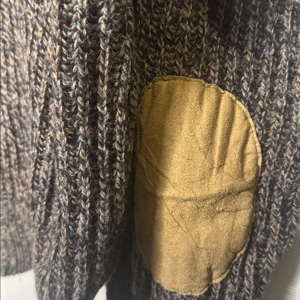 Pendleton Brown and Black Tweed Button Cardigan Virgin Wool  XL fits like a L - Picture 4 of 6